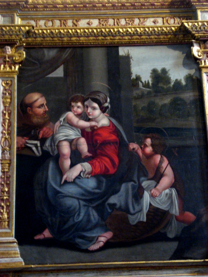 Flavignac (Haute-Vienne, Fr) Painting Holy Family