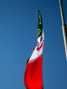 Flag of Iran - Baghrud sq - Nishapur 04