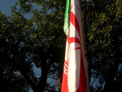 Flag of Iran - Omar Khayyam Square - Nishapur 05