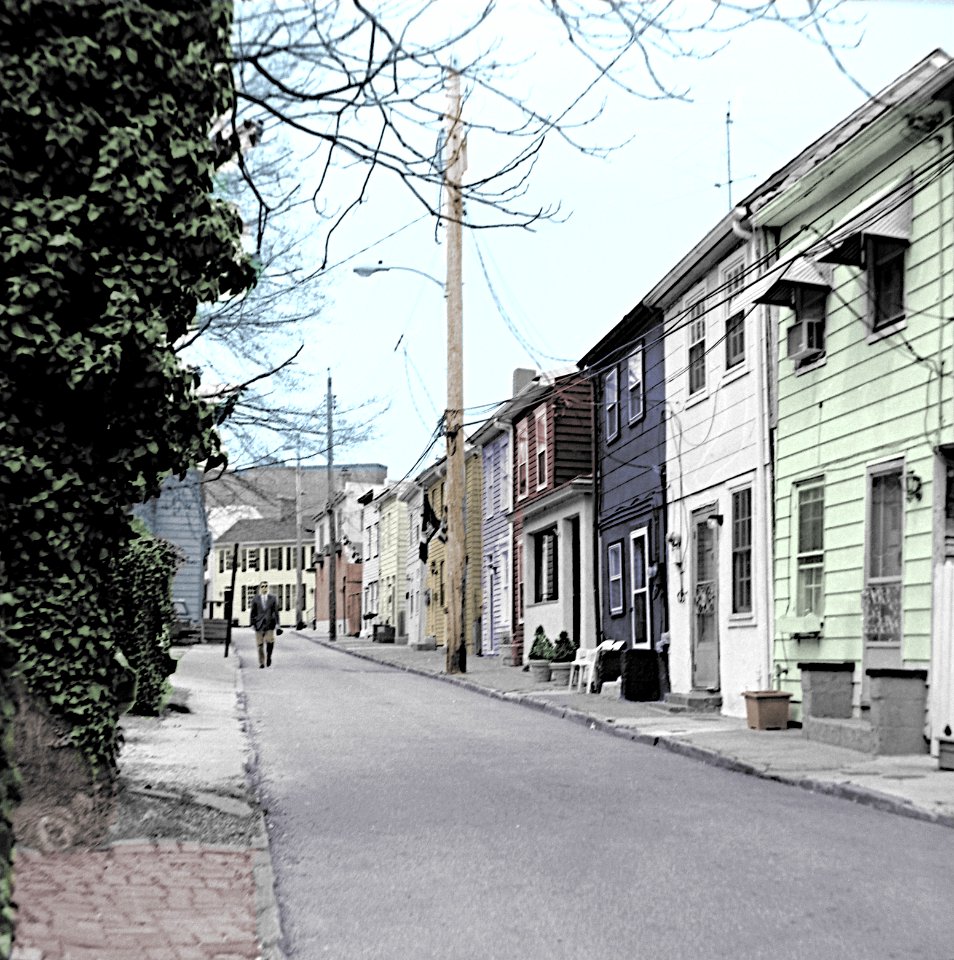 Fleet Street, Annapolis, 1999-04, Yashica A, colorized