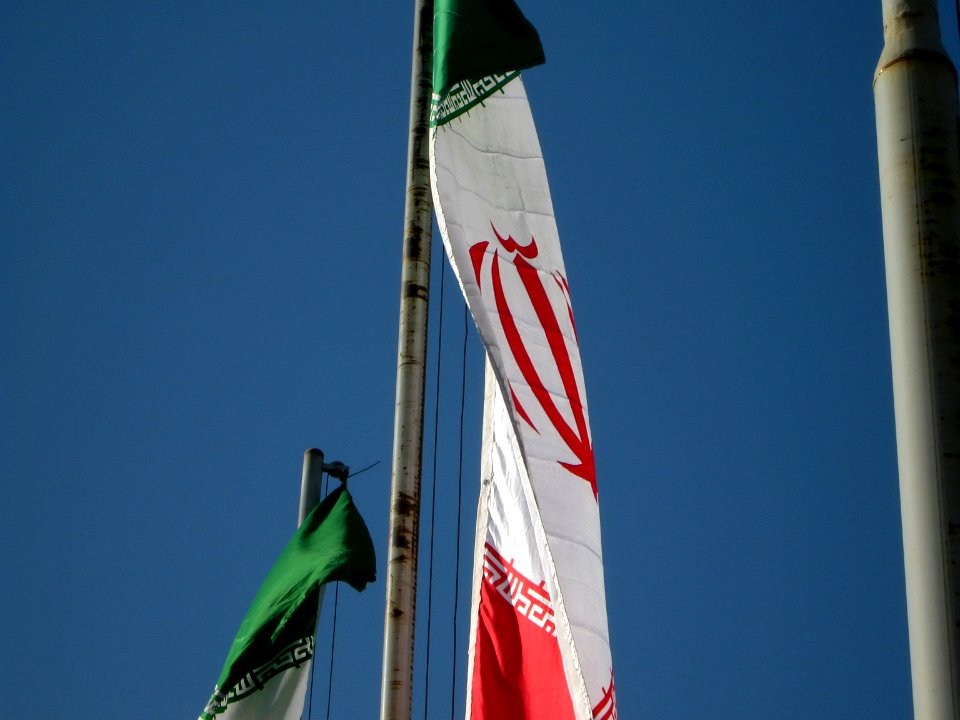 Flag of Iran - Baghrud sq - Nishapur 06