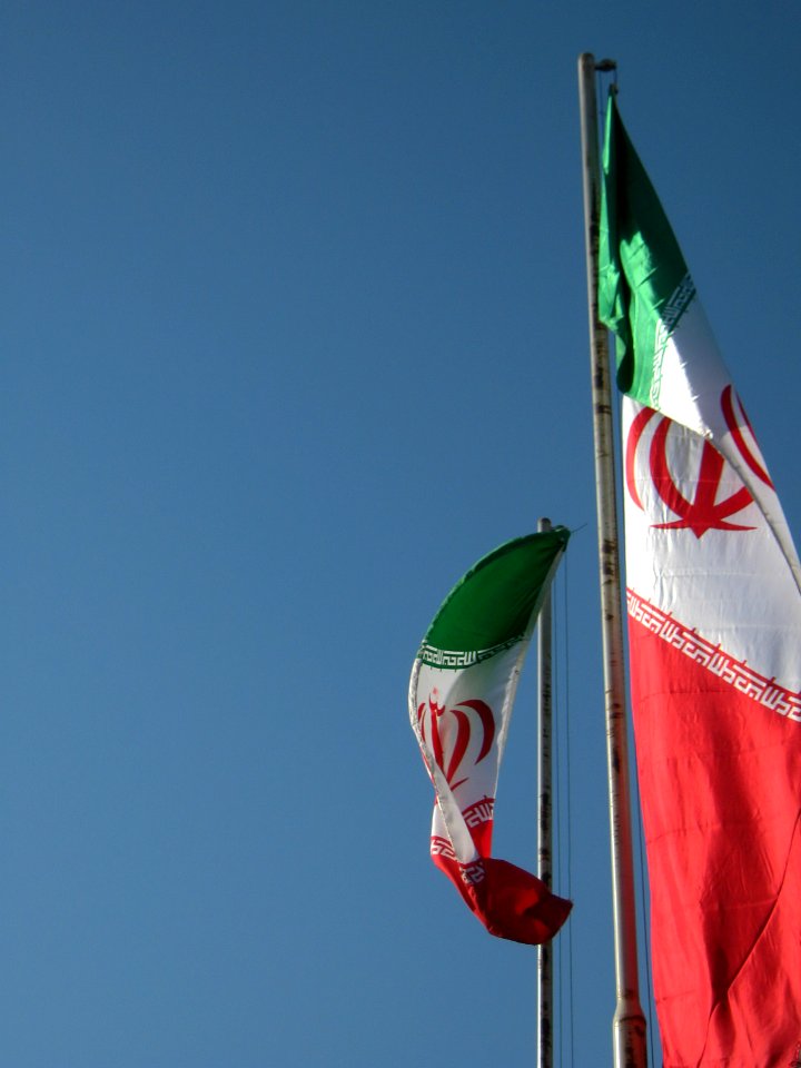 Flag of Iran - Baghrud sq - Nishapur 09