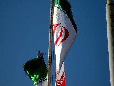 Flag of Iran - Baghrud sq - Nishapur 05