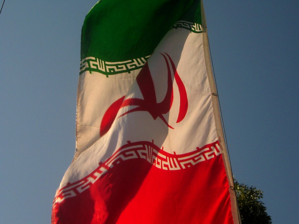 Flag of Iran - Omar Khayyam Square - Nishapur 12