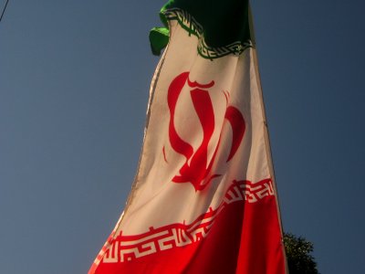 Flag of Iran - Omar Khayyam Square - Nishapur 08