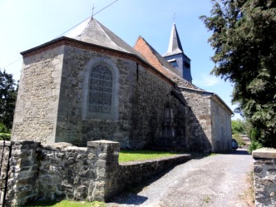 Flaumont-Waudrechies (Nord, Fr) église chevet
