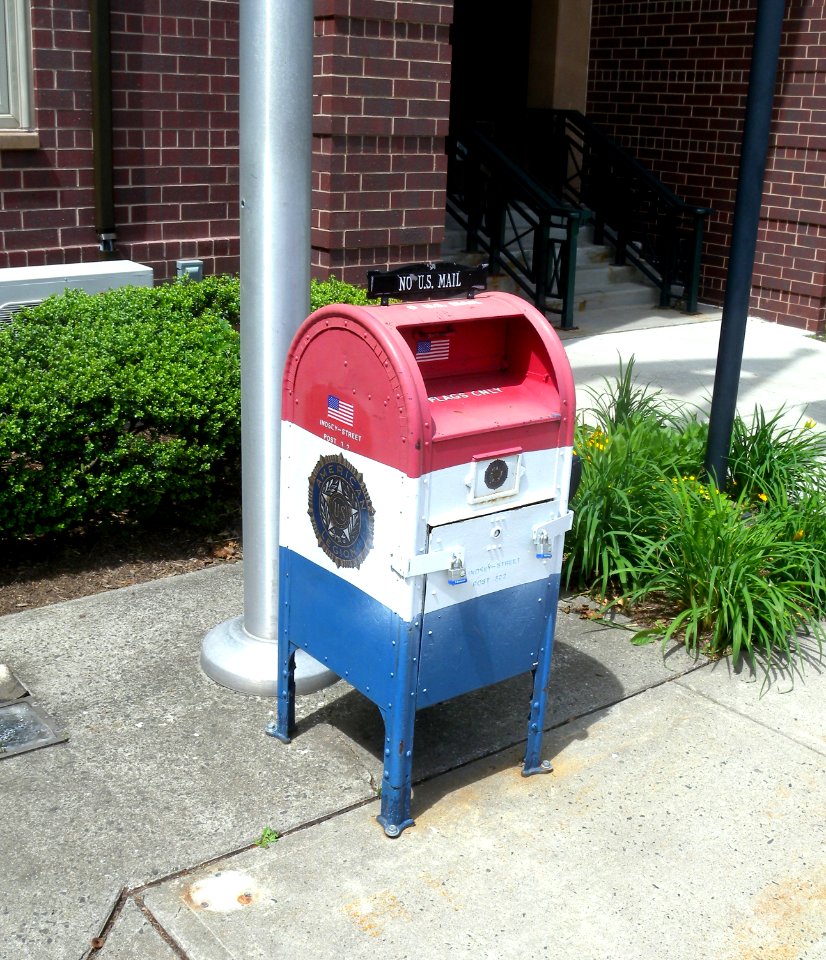 Flag disposal box City Hall Summit jeh