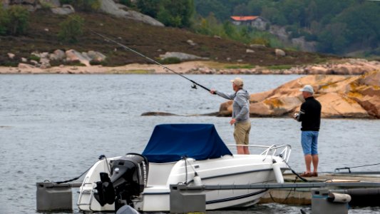 Fishing in Slävik harbor 1