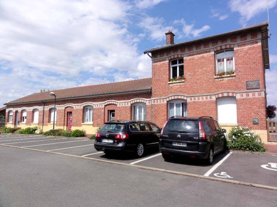 Flavy-le-Martel (Aisne) la gare réhabilitée
