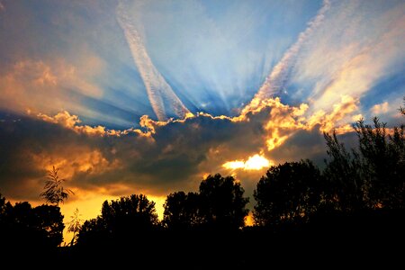 Light rays light bright