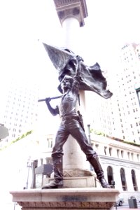 Flag waver - Admission Day Monument - San Francisco - DSC03527