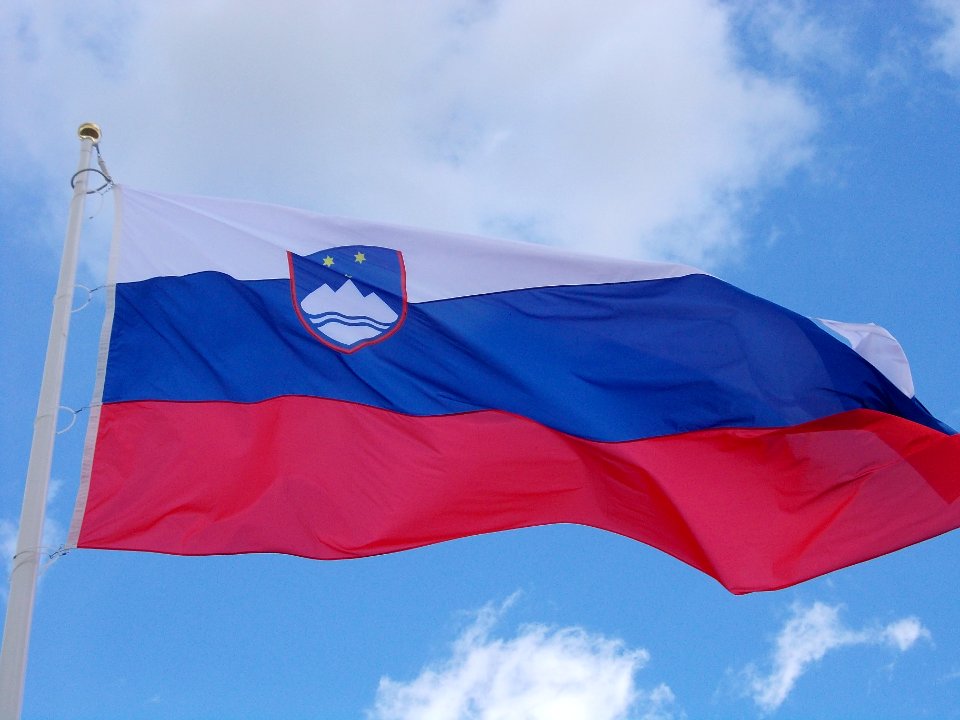 Flag of Slovenia on Lisca 02