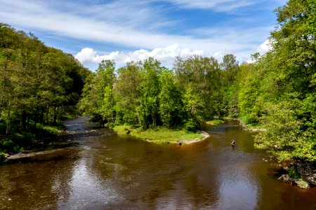 Fishing in Örekilsälven upstream from Kvistrum bridge 4