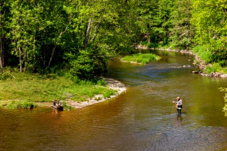 Fishing in Örekilsälven upstream from Kvistrum bridge 1