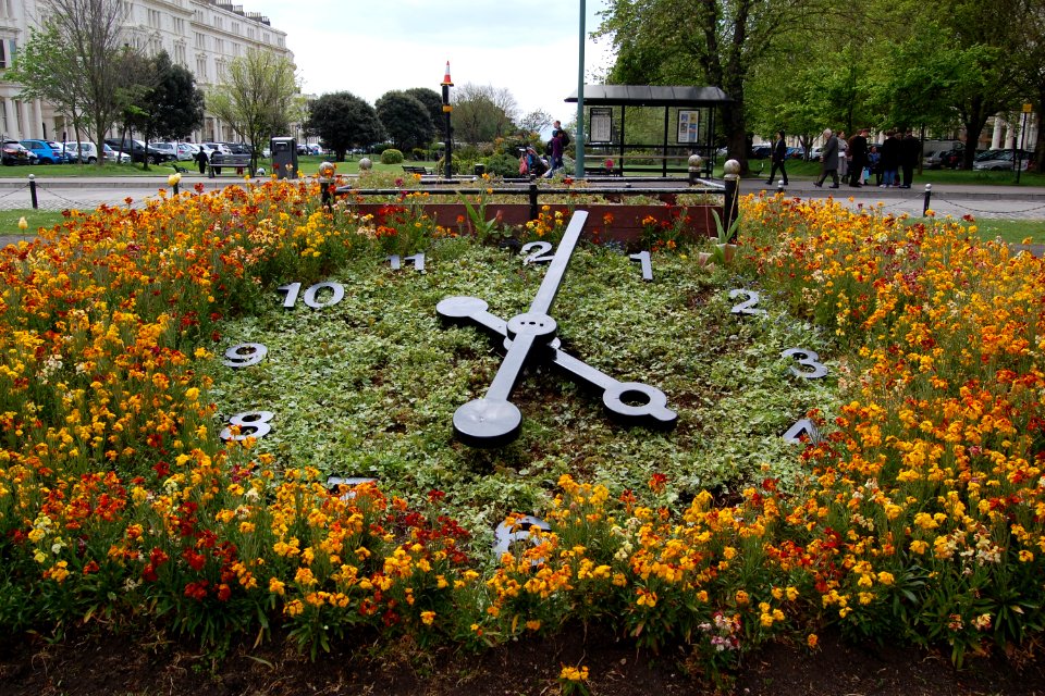 Floral Clock, Palmeira Square, Hove (May 2019)