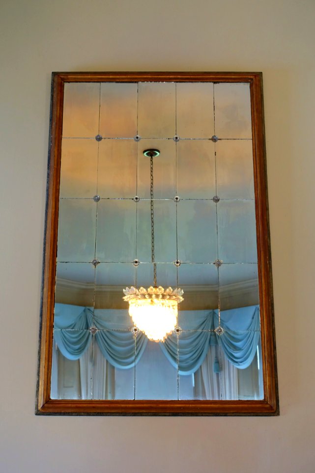 Florence Crane’s bedroom mirror - Great House - Castle Hill on the Crane Estate - Ipswich, Massachusetts - DSC06347