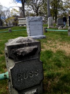 Florence La Badie in Russ family plot Green-Wood Cemetery