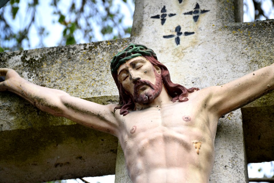Flurkreuz um 1920 (Enkering) Corpus