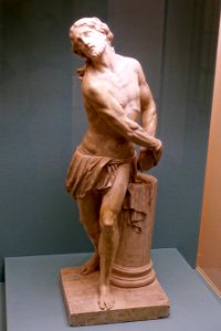 Flagellation of Christ by Johann Peter Wagner, 1779, alabaster - Mainfränkisches Museum - Würzburg, Germany - DSC04851