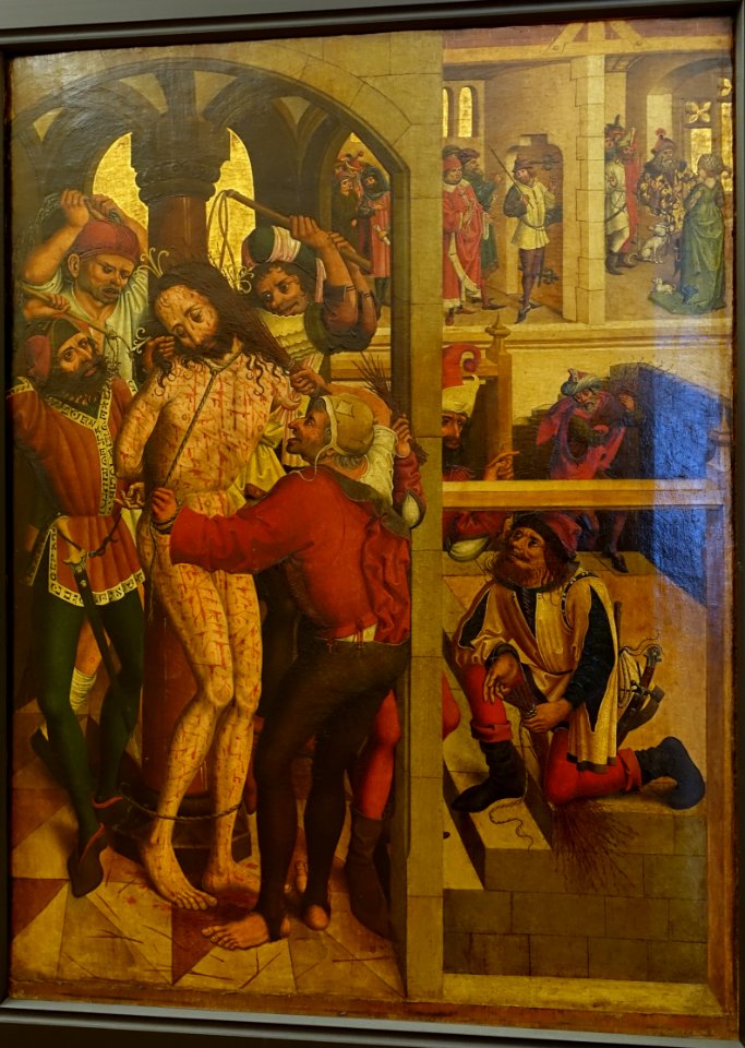 Flagellation of Christ, Bamberg master, c. 1485 - Mainfränkisches Museum - Würzburg, Germany - DSC05166
