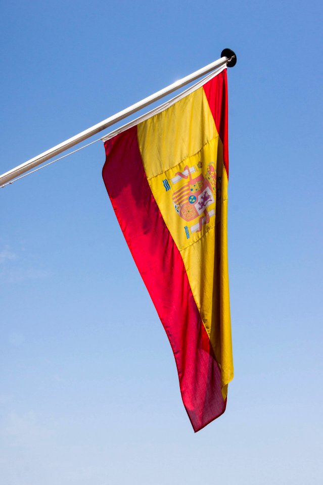 Flag of Spain Torre del Oro Seville Spain