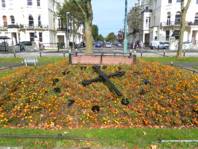 Floral Clock, Palmeira Square, Hove (October 2012) (2)