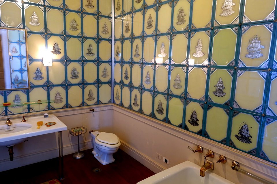 Florence Crane’s bathroom - Great House - Castle Hill on the Crane Estate - Ipswich, Massachusetts - DSC06329