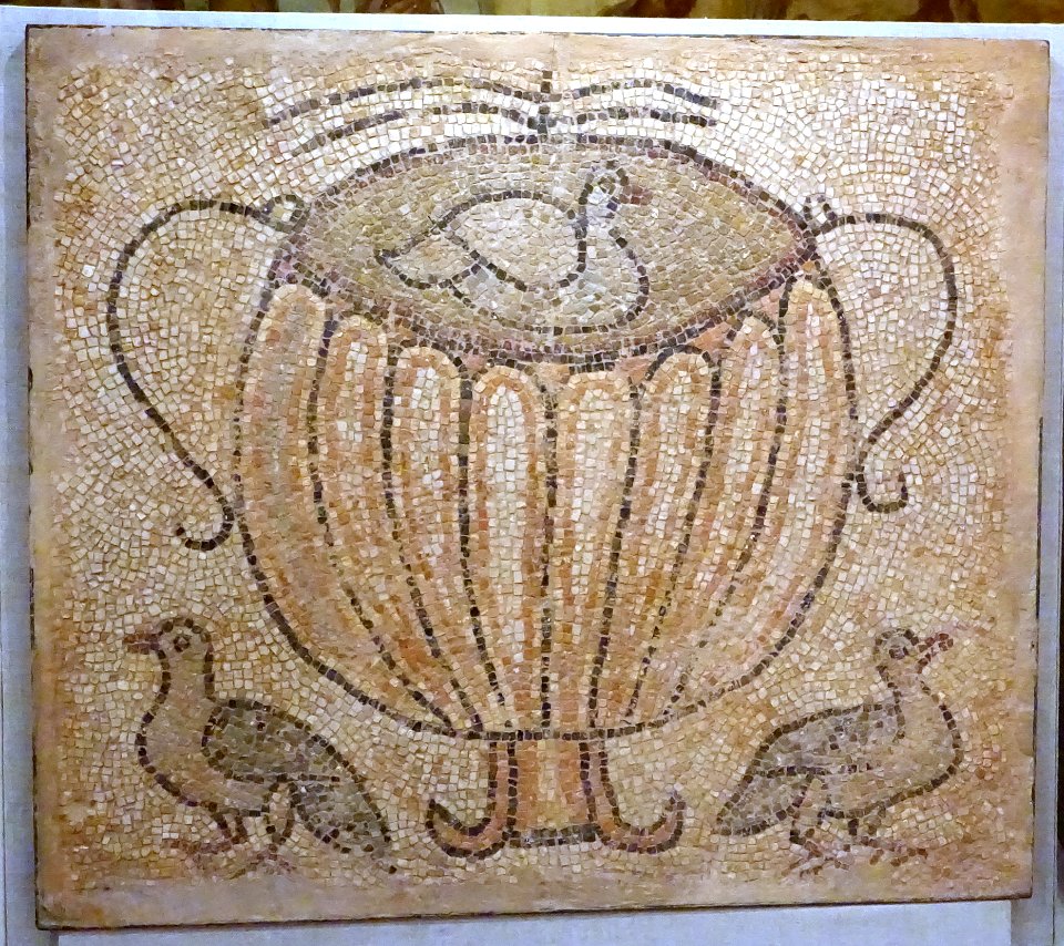 Floor mosaic, Late Roman to Early Byzantine, West Asia, 5th-6th century AD, stone - Spurlock Museum, UIUC - DSC05828