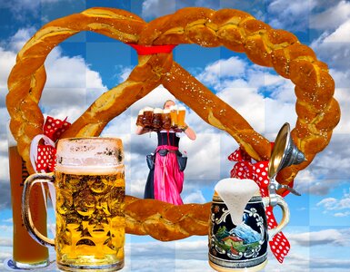 Pretzel bavaria munich photo