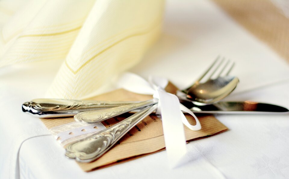 Gloss napkin cutlery set