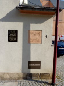 Flood Level Sign in Sebnitz