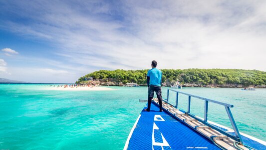 Sea travel sailboat