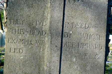 Florence Earle Coates gravestone, Church of the Redeemer Cemetery, Bryn Mawr 02