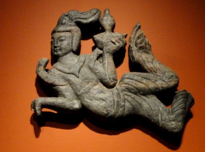 Flying Apsaras, Longmen cave temples, Loyang, Henan province, China, Northern Wei dynasty, c. 500 AD, limestone - San Diego Museum of Art - DSC06518