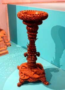 Flower stand, Goa, India, 1850-1900, teak - Germanisches Nationalmuseum - Nuremberg, Germany - DSC03065