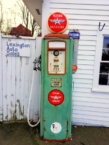Flying A Gasoline, Tokheim pump - Lexington, MA - 20201121 100510