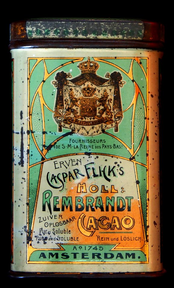Flicks Rembrandt Cacao, Erven Caspar, cacao blikje, foto 2
