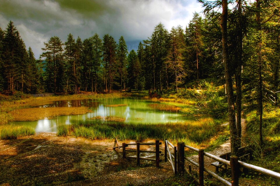 Lake alpine landscape