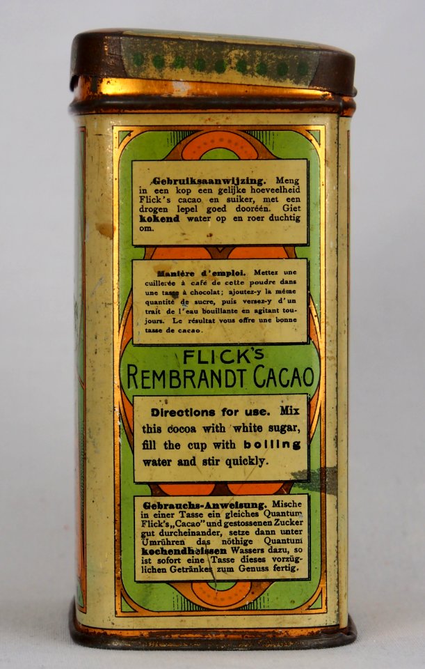 Flicks Rembrandt cacao 250gram blikje foto2