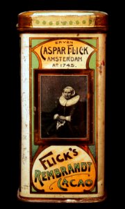 Flicks Rembrandt Cacao, Erven Caspar, 250 gr cacao blikje, foto 4