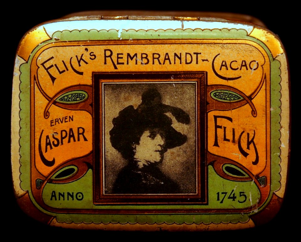 Flicks Rembrandt Cacao, Erven Caspar, 250 gr cacao blikje, foto 5