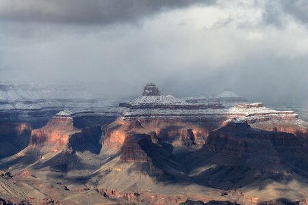 Snow park landscape
