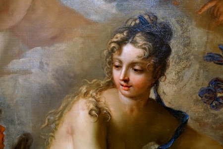 Flora by Sebastiano Ricci, c. 1712-1716, oil on canvas, detail - Blanton Museum of Art - Austin, Texas - DSC08050