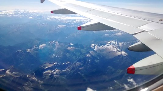 Flight over the Alps