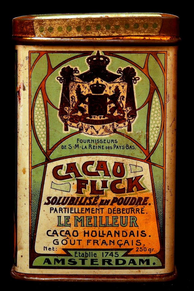 Flicks Rembrandt Cacao, Erven Caspar, 250 gr cacao blikje, foto 1