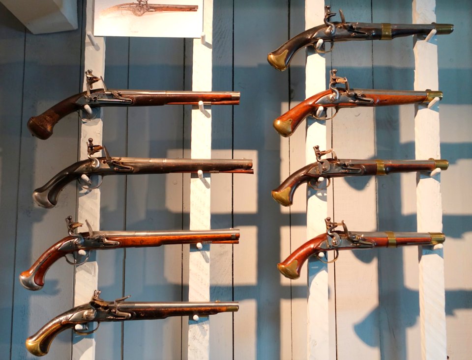 Flintlock pistols - Marinmuseum, Karlskrona, Sweden - DSC08876