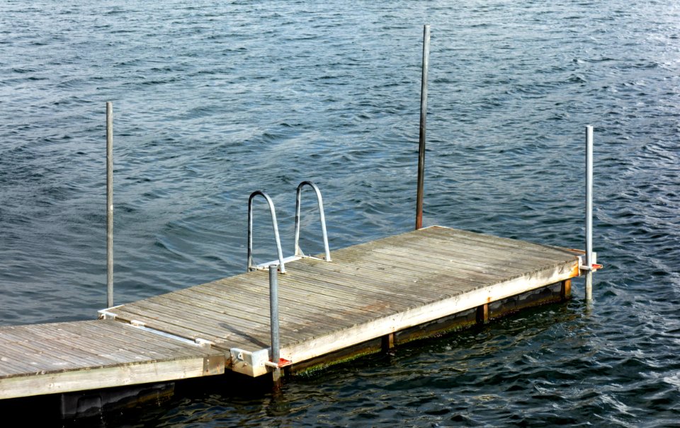 Floating jetty on Gullmarsfjorden