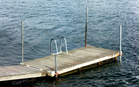 Floating jetty on Gullmarsfjorden
