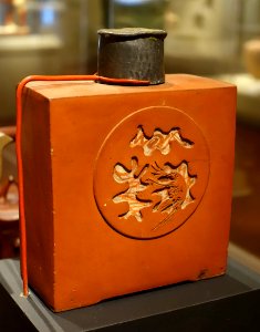 Flask, Yixing ware, China, Jiangsu province, Wuxi, 1900s AD, stoneware - Portland Art Museum - Portland, Oregon - DSC08424