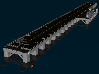 Floating runway